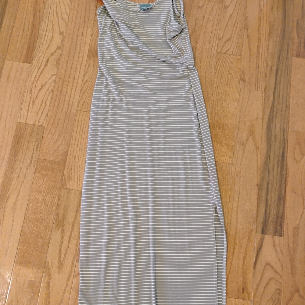 Striped Sleeveless Maxi Dress